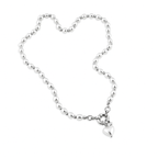 Pearl Necklace with Heart Pendant – Gold or Silver Plated