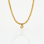 Beaded Necklace with Czech Glass and Stainless Steel – 45+5cm