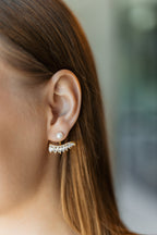 Pearl Necklace with Heart Pendant – Gold or Silver Plated