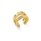 Rose Gold Plated CZ Ear Cuff for Cartilage – Single Piece