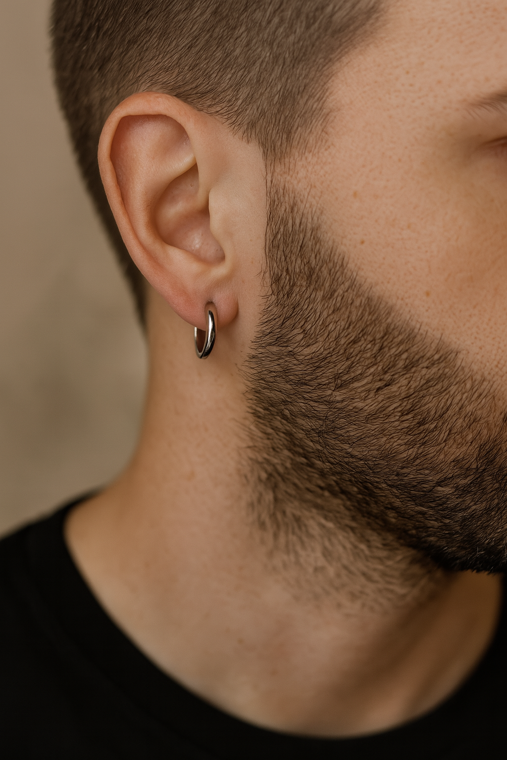 Hypoallergenic Small Hoop Earrings – 14K Gold , Rose & White Gold
