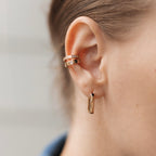 Rose Gold Plated CZ Ear Cuff for Cartilage – Single Piece